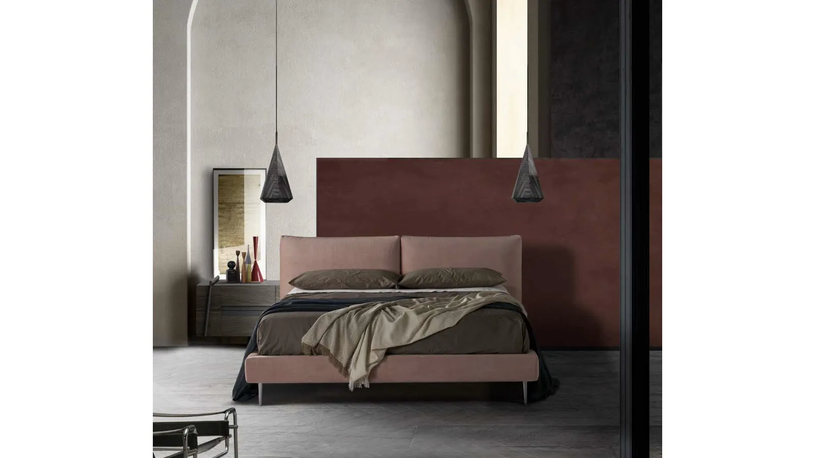 Letto in tessuto Bon-Ton di Lettissimi