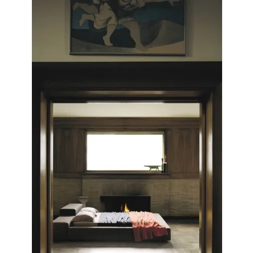 Letto di design in pelle Extra Wall Bed di Living Divani