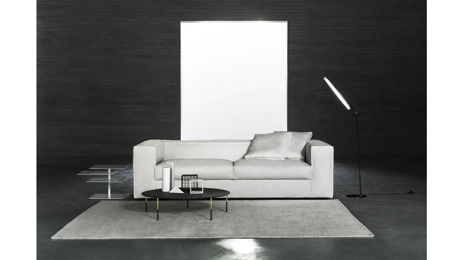 Divano letto NeoWall Sofa Bed in tessuto di Living Divani