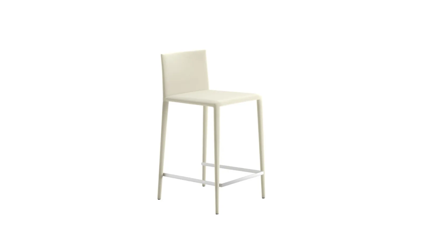 Sgabello in cuoio Norma Stool di Arper