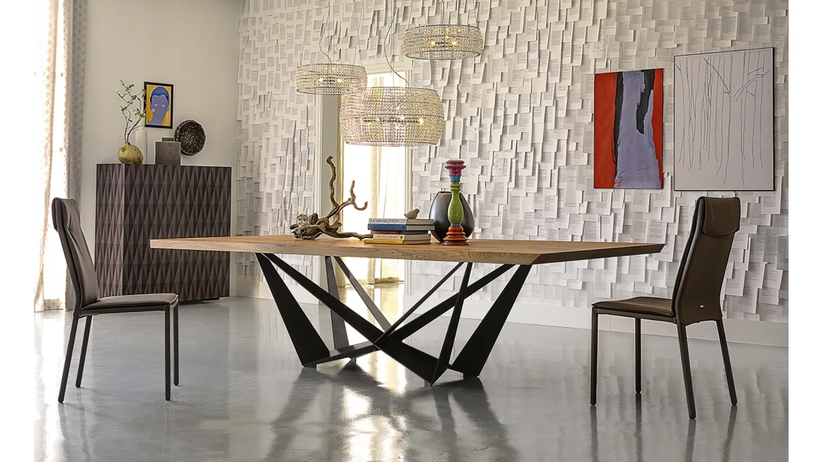 Tavolo Skorpio Wood di Cattelan Italia