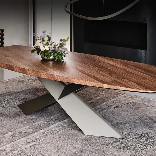 Tavolo con piano in legno Tyron Wood di Cattelan Italia