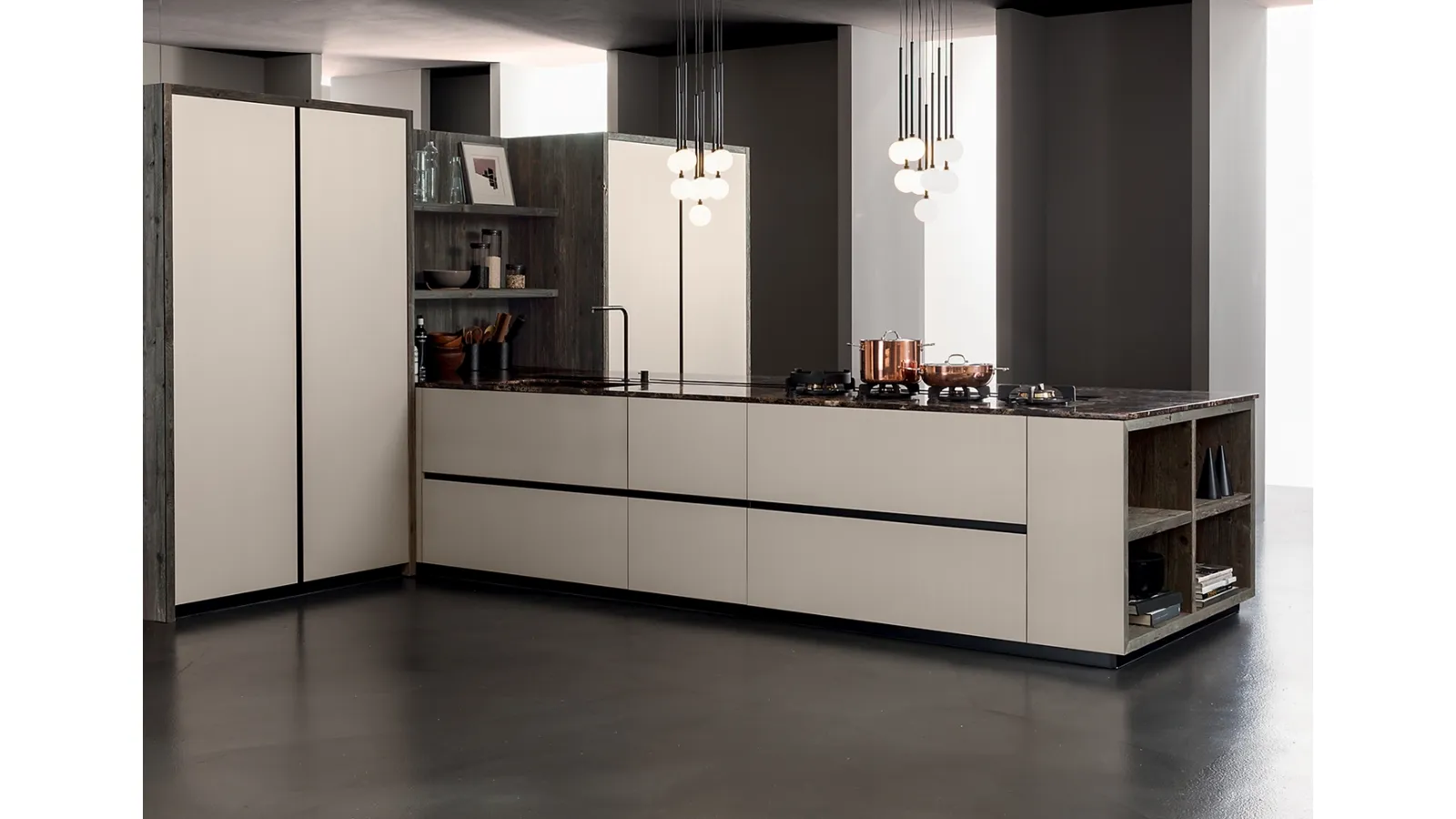 Cucina Design con penisola MI 02 di Mittel