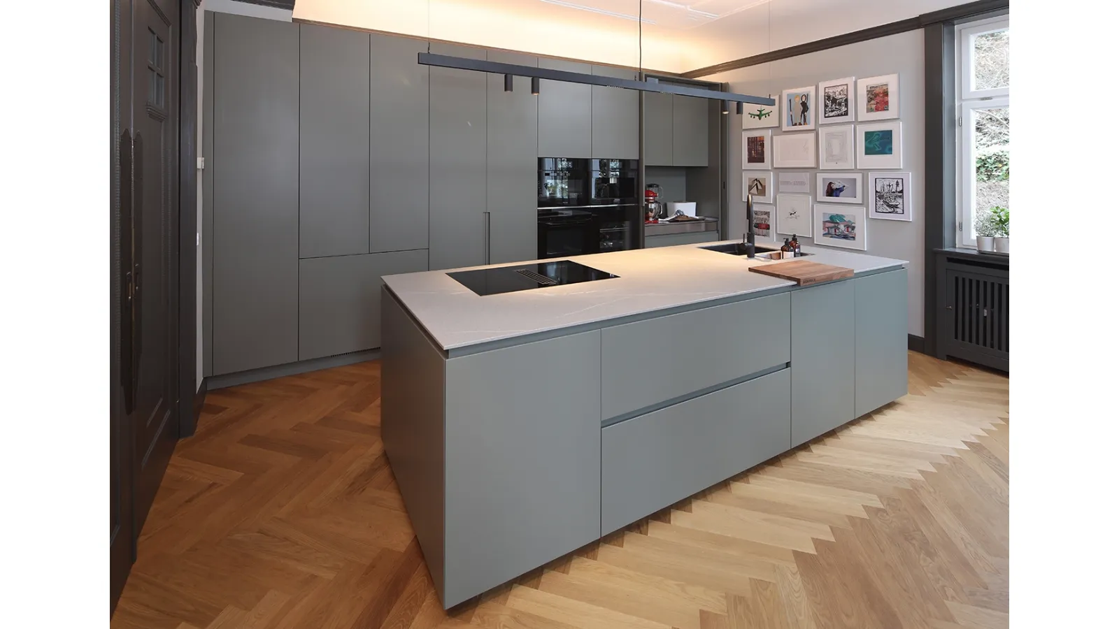 Cucina Design con isola ST 01 di Mittel