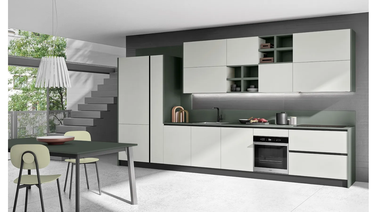 Cucina Moderna lineare Easy 016 di Ar-due