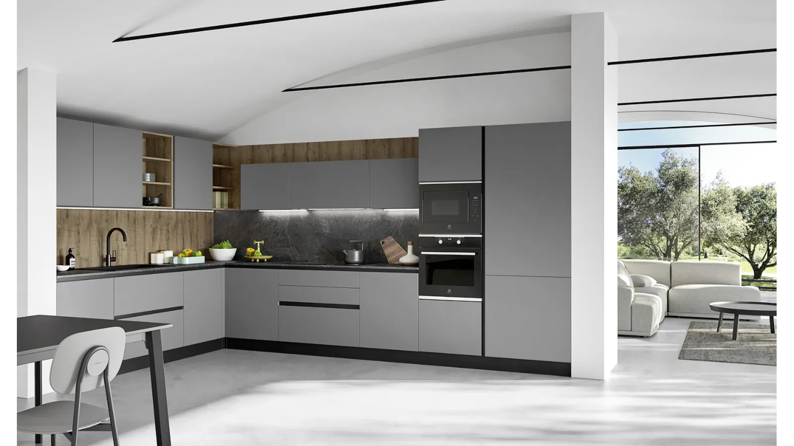 Cucina Moderna angolare Easy 017 di Ar-due